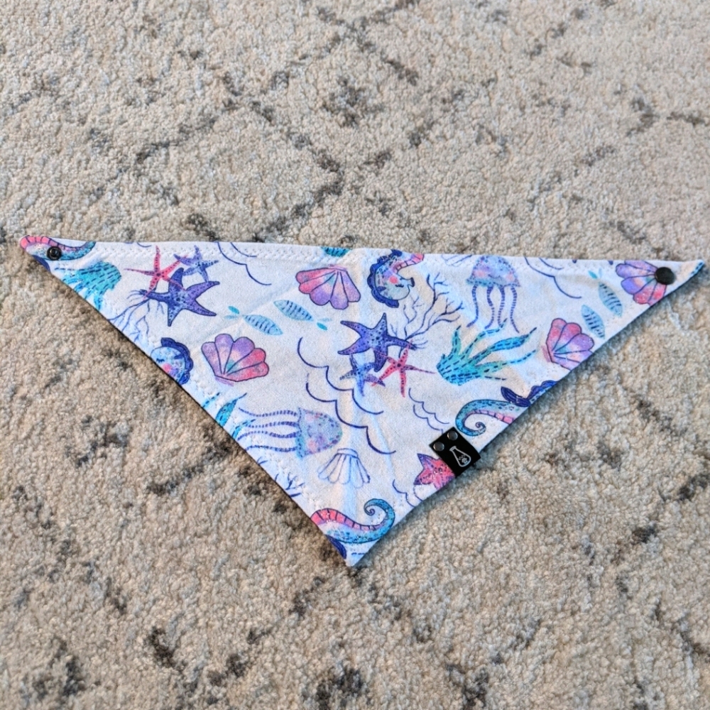 Under the Sea Snap On Pet Bandana
